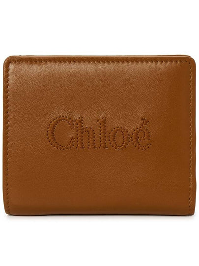 Sense Soft Leather Half Wallet Brown - CHLOE - BALAAN 2