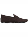 Men's Suede Gommino Driving Shoes Brown - TOD'S - 5