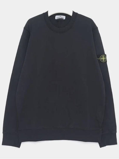 6100044 Organic Cotton Fleece Sweatshirt Navy - STONE ISLAND - BALAAN 2