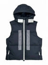 Marina Back Logo Print Vest Navy - STONE ISLAND - BALAAN 2