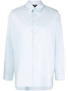 Rosie Overfit Long Sleeve Shirt Light Blue - A.P.C. - BALAAN 1