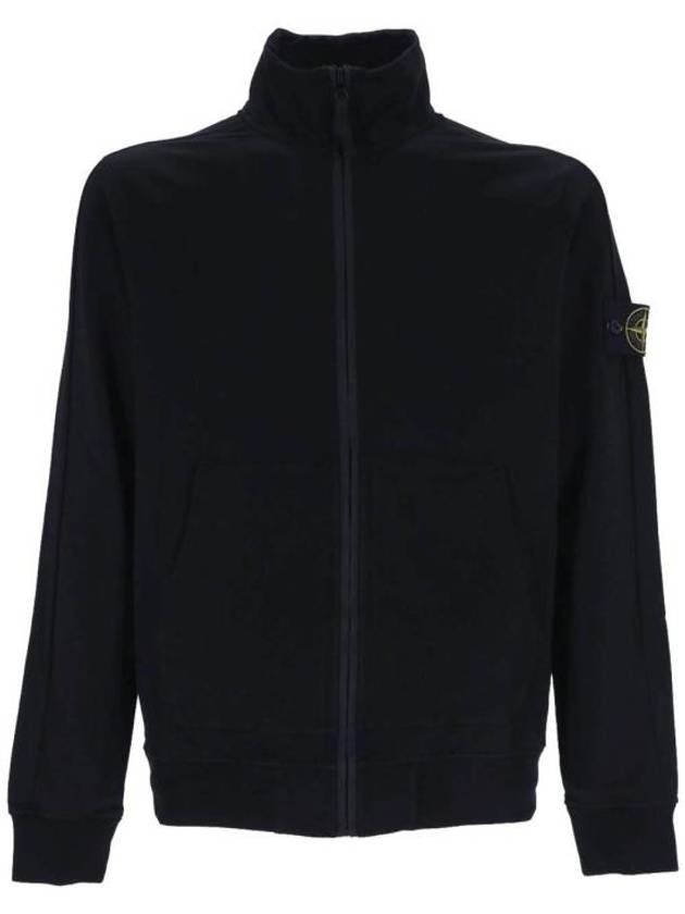 Compass Badge Regular Fit Cotton Track Jacket Navy - STONE ISLAND - BALAAN 2