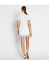 Tech Twill Pleated Tennis Skirt Evergreen White - TORY BURCH - BALAAN 4
