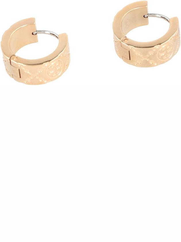 Monogram Hoop Earrings Gold - TORY BURCH - BALAAN 5