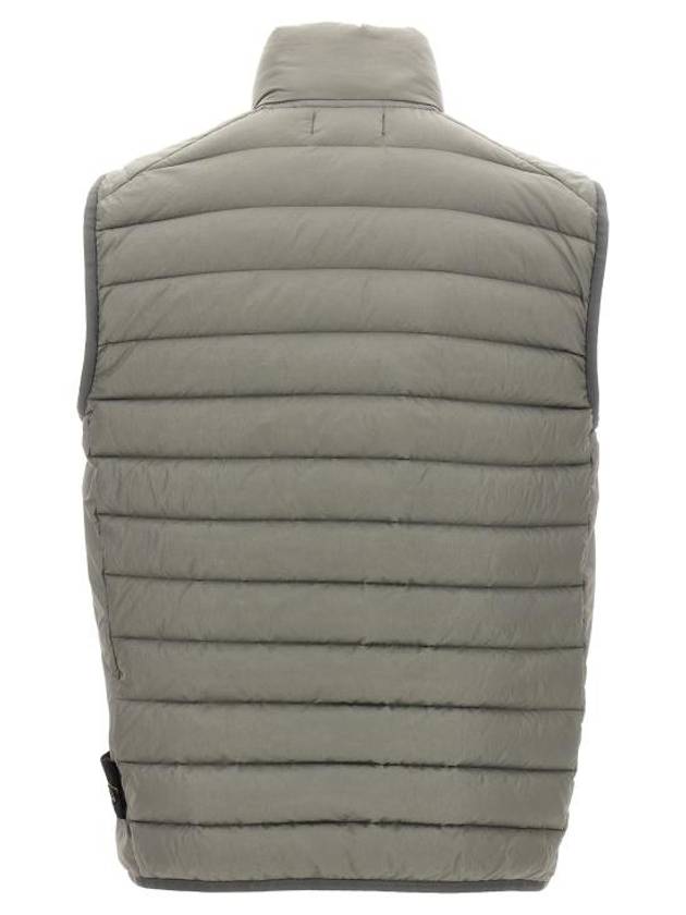 Loom Woven Chambers Recycled Nylon Down TC Vest Grey - STONE ISLAND - BALAAN 3