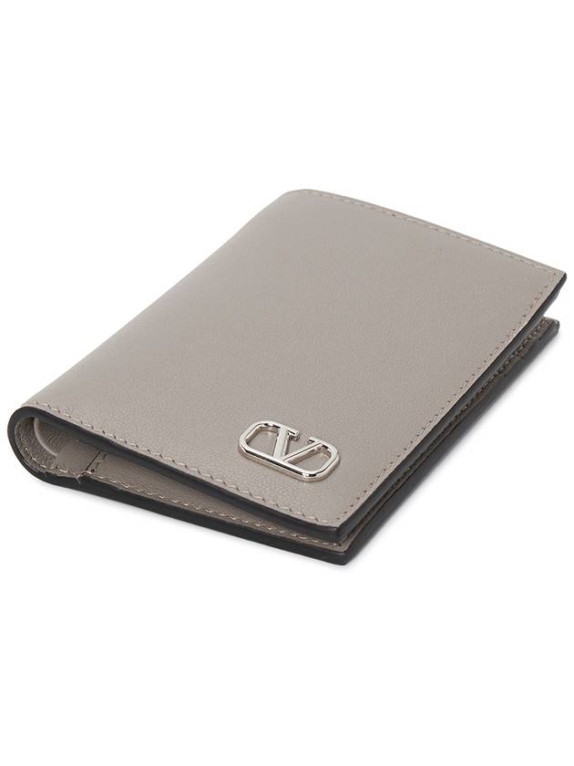 V Logo Signature P0713LMV G09 Men's Half Wallet - VALENTINO - BALAAN 3