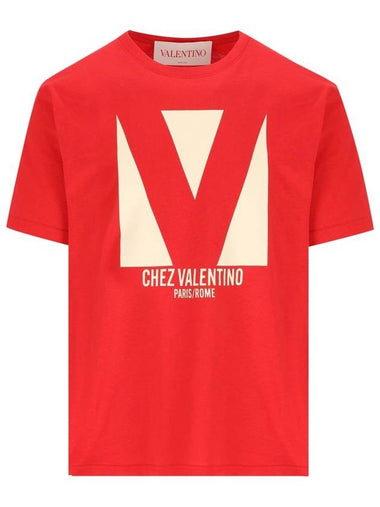 Valentino Garavani T-shirts and Polos Red - VALENTINO - BALAAN 1