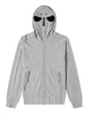 Light Fleece Hooded Zip-Up Gray - CP COMPANY - BALAAN 1
