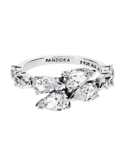 Sparkling Overlapping Band Ring Silver - PANDORA - BALAAN 2