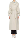 Waterproof Cotton Twill Raglan Trench Overcoat Khaki - THOM BROWNE - BALAAN 3