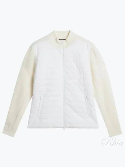 Wren Knit Hybrid Zip-Up Jacket White - J.LINDEBERG - BALAAN 2