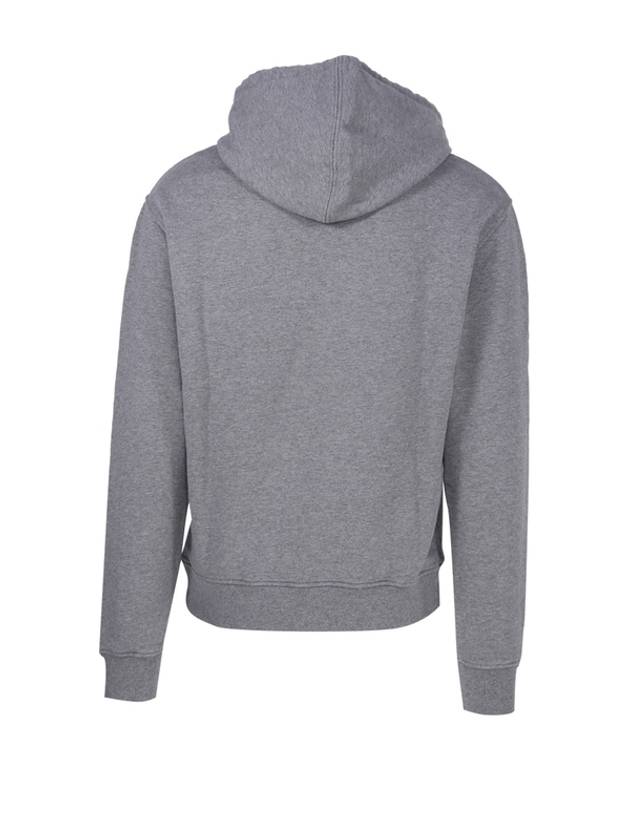 Heart Small Logo Hoodie Grey - AMI - BALAAN 5