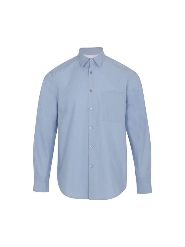 Relax Cotton Long Sleeve Shirt Blue - SOLEW - BALAAN 1