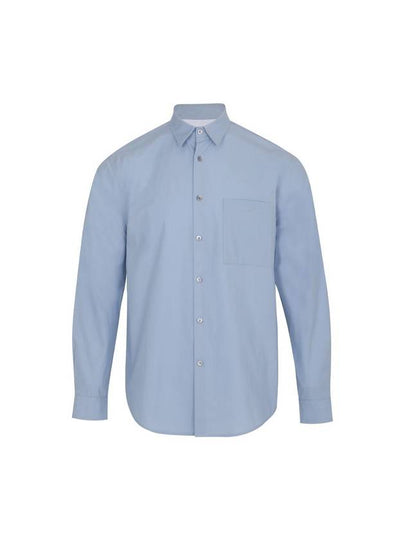 Relax Cotton Long Sleeve Shirt Blue - SOLEW - BALAAN 2