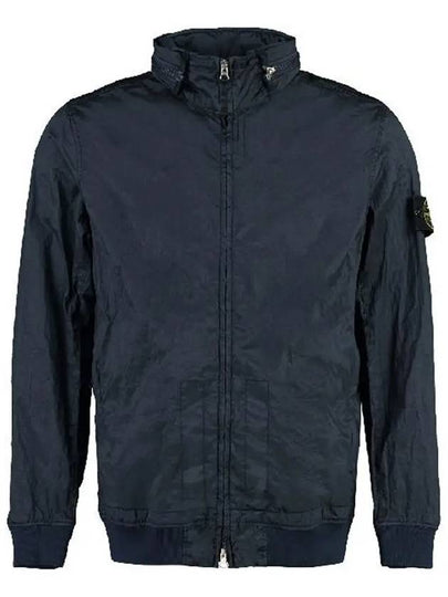 Men's Logo Patch Nylon Metal Zip-up Jacket Navy - STONE ISLAND - BALAAN 2