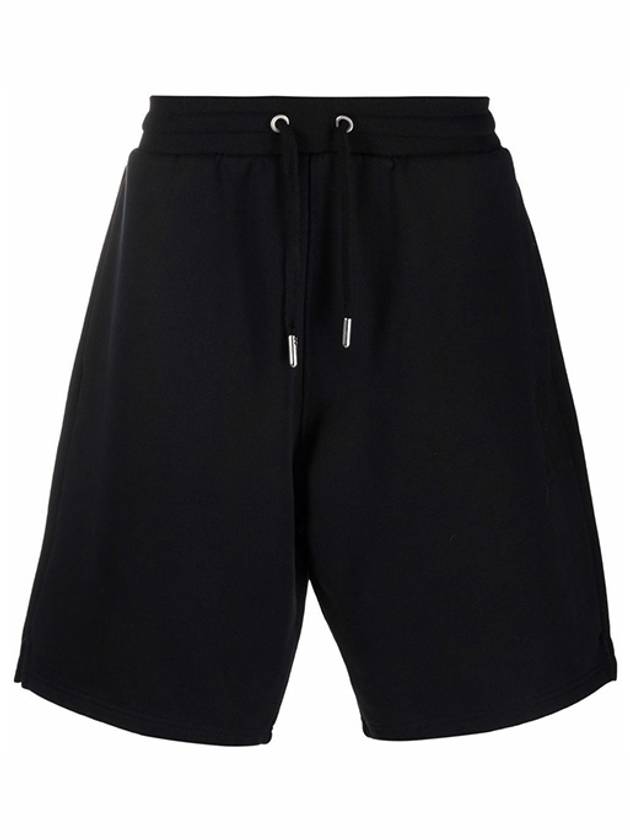 Heart Logo Tone On Tone Track Shorts Black - AMI - BALAAN 2