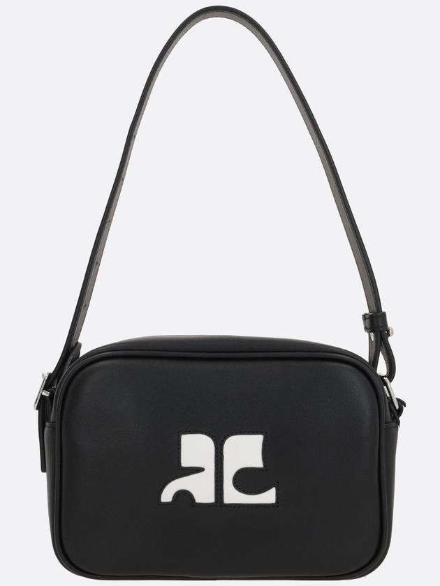 Leather Top Handle Cross Bag Black - COURREGES - BALAAN 2