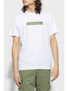 Micro Logo Print Short Sleeve T-shirt White - STONE ISLAND - BALAAN 1