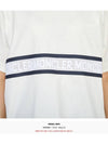 Logo Striped Short Sleeve T-Shirt White - MONCLER - BALAAN 10