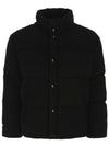 Corduroy Down Padding Jacket Black - SAINT LAURENT - BALAAN 2