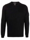 Men's Shadow Lens Wappen Knit Top Black - STONE ISLAND - BALAAN 2