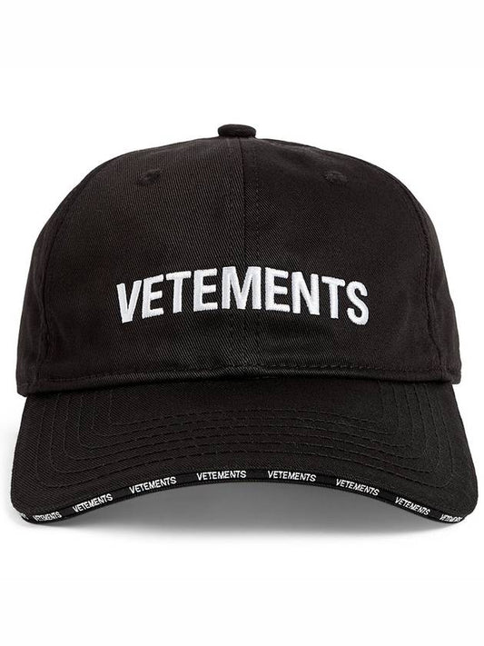 Iconic Logo Ball Cap Black - VETEMENTS - BALAAN 2