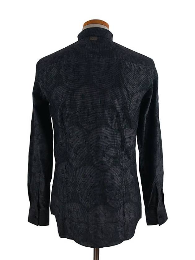 Skull Long Sleeve Shirt Dark Blue - PHILIPP PLEIN - BALAAN 4