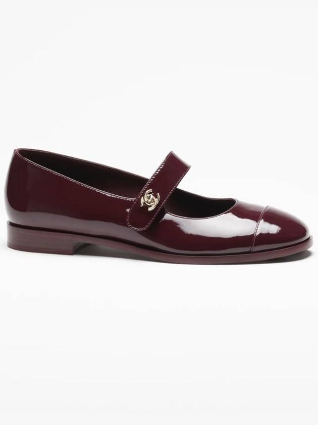 CC Logo Mary Jane Patent Shoes Flat Pumps Loafers G45280 - CHANEL - BALAAN 7