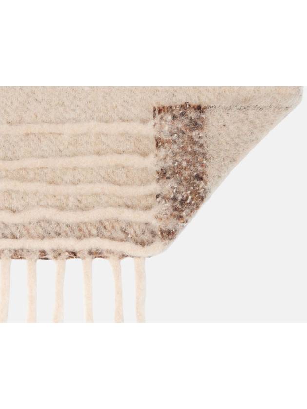 Logo Patch Fringe Muffler Brown - ACNE STUDIOS - BALAAN 6