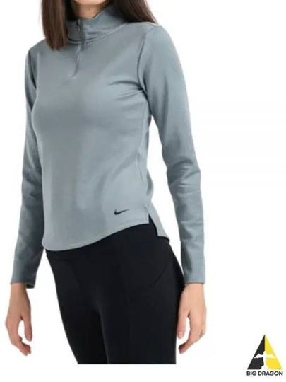 Women's Therma-Fit One Long Sleeve T-Shirt Grey - NIKE - BALAAN 2