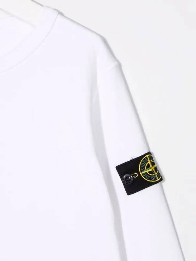 Kids Waffen Patch Sweatshirt White 761661340 V0001 - STONE ISLAND - BALAAN 4