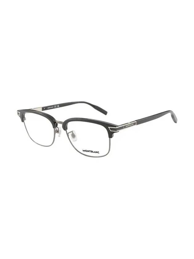 Eyewear Rectangle Metal Eyeglasses Black - MONTBLANC - BALAAN 4