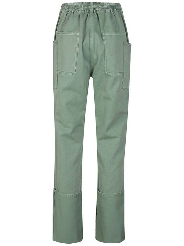 Pacella straight pants sage green - MAX MARA - BALAAN 3