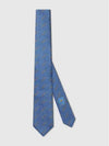 Silk Jacquard Tie Light Blue - GUCCI - BALAAN 2