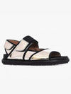 Laminated FUSSBETT Velcro Sandals Silver FBMSU12G01 - MARNI - BALAAN 3