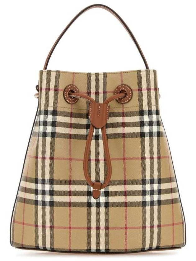 Vintage Check Bucket Bag Beige - BURBERRY - BALAAN 1