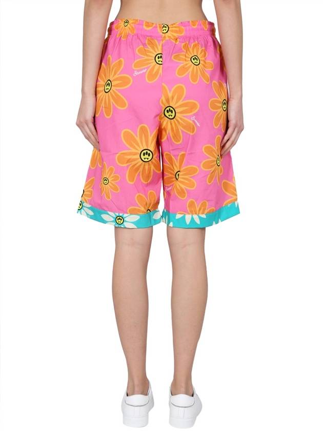 SUNFLOWER PRINT BERMUDA SHORTS - CLAIRE BARROW - BALAAN 8