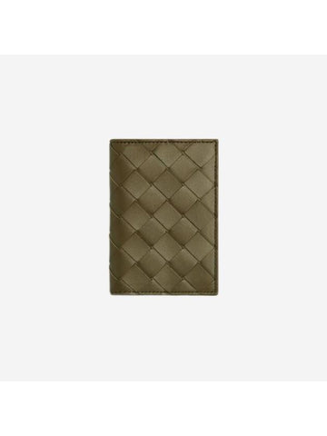 Intrecciato Flap Card Case Mud - BOTTEGA VENETA - BALAAN 1