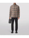 Vintage Check Wool Cotton Over Long Sleeve Shirt Archive Beige - BURBERRY - BALAAN 7