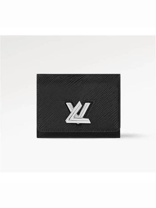 Twist Logo Epi Leather Compact Half Wallet Black - LOUIS VUITTON - BALAAN 2