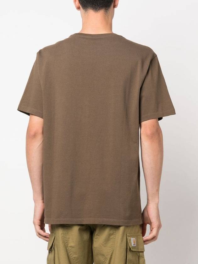 Campus Fox Relaxed Short Sleeve T-Shirt Khaki - MAISON KITSUNE - BALAAN 5