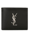 East/West Wallet In Smooth Leather Black - SAINT LAURENT - BALAAN 2