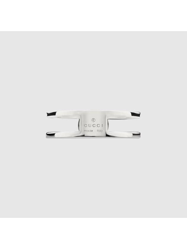 Interlocking Ring Silver - GUCCI - BALAAN 4