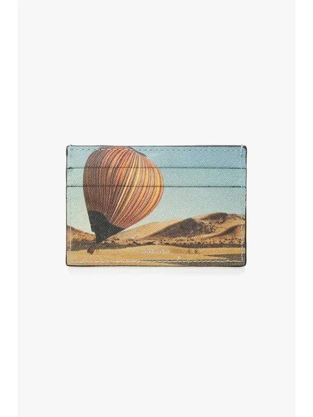 Balloon Print Saffiano Card Case Black - PAUL SMITH - BALAAN 1