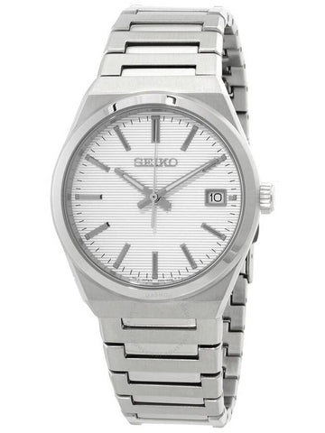 Seiko Classic Quartz White Dial Men's Watch SUR553P1 - SEIKO - BALAAN 1