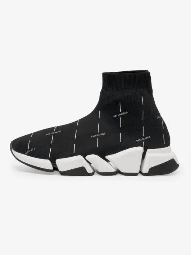 Speed ​​2.0 Logo High Top Sneakers Black - BALENCIAGA - BALAAN 2