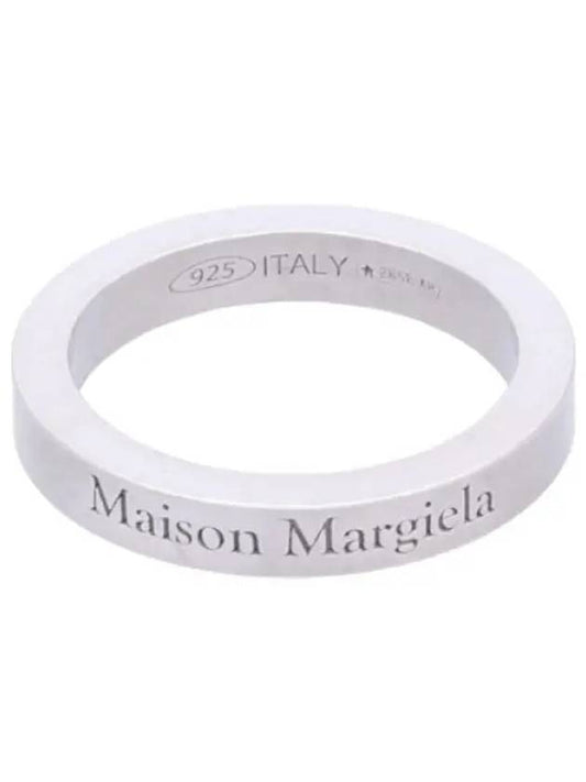 logo ring silver - MAISON MARGIELA - BALAAN 1