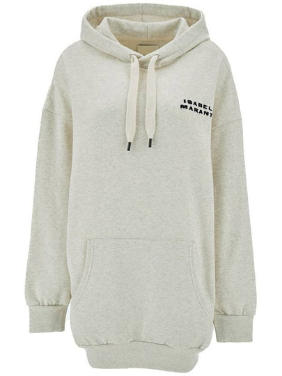 Solena Embroidered Logo Oversized Hoodie Ecru - ISABEL MARANT - BALAAN 2