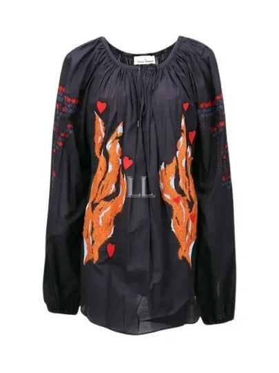 Peasant Top Blouse Black - VIVIENNE WESTWOOD - BALAAN 2