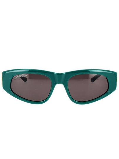 Eyewear Oval Acetate Sunglasses Green Gray - BALENCIAGA - BALAAN 2